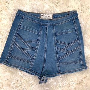 Free people high rise shorts